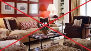 7 yleisimmät virheet, jotka tulee välttää sijoittamalla kodin huonekaluja.