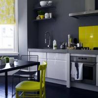 6 viileä ja tyylikäs väriyhdistelmiä keittiökalusteiden, seinän ja lattian oman keittiön.