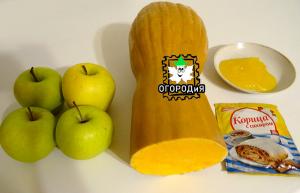 Pehmeä omena-kurpitsa NEchipsy kanelilla ja hunajaa