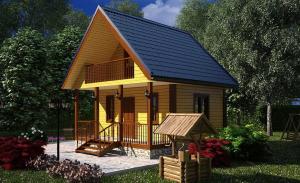 Kompakti Kaksikerroksisen talon sopiva 6x6 käytännöllinen ja taloudellinen perheille